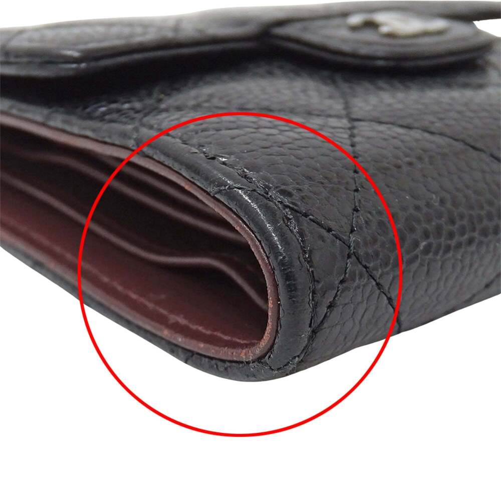 CHANEL Authentic Black Caviar Leather Wallet - Picture 14 of 15